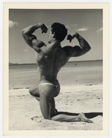 Bill Melby 1950 Bruce Of LA 5x4 Beefcake Rear View Ass Gay Physique Hunk Q8441