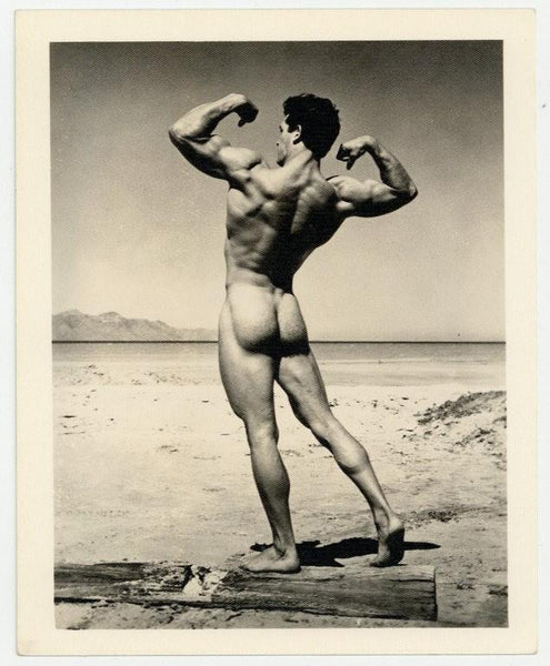 Bill Melby 1950 Bruce Of LA Bruce Bellas 5x4 Flexing Beefcake Gay Physique Q8192