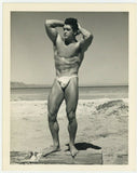 Bill Melby Beefcake 1950 Bruce Of LA Gay Physique Nude Male Bodybuilder Q7435