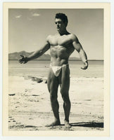 Bill Melby Beefcake 1950 Bruce Of LA Gay Physique Nude Male Bodybuilder Q7438