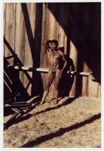 Black Nude Male Beefcake 1980 Sierra Domino Buff Handsome Hunk Gay Physique 8047