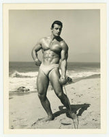 Bob McCune Beefcake Photo 1950 Bruce Of LA Gay Physique Sword Fencing Nude M7441