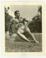 Bob McCune Signed 1950 Bob Mizer AMG Superb Gay Physique Beefcake Nude Male 7228