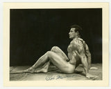 Bob McCune Signed 1950 Bob Mizer AMG Superb Gay Physique Beefcake Nude Male 7230