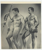 Bruce Of LA 1950 Beefcake Don Fuller & John Krivos w/Spear Vintage Bruce Bellas Gay Physique Q8182