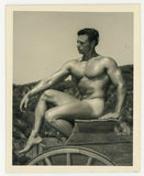 Bruce Of LA 1950 Dick Speres Gay Physique Wagon Wheel Nude Male Beefcake Q7009