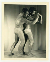 Bruce Of LA 1950 Gay Physique Photo Greco Wrestling Beefcake Nude Men Buff Q7316