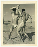 Bruce Of LA 1950 Gay Physique Photo Greco Wrestling Beefcake Nude Men Buff Q7322