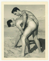 Bruce Of LA 1950 Gay Physique Photo Greco Wrestling Beefcake Nude Men Buff Q7323