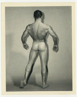 Bruce Of LA 1950 Original Gay Physique Photo Beefcake Nude Male Backside Q7304