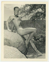 Bruce Of LA 1950 Original Photo Gay Physique Beefcake Nude Male Bodybuilder Q7298