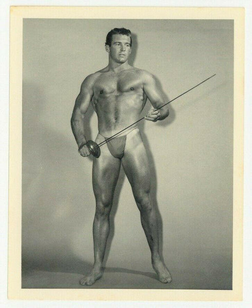 Bruce Of LA 1950 Original Photo Gay Physique Beefcake Nude Male Handsome Q7301