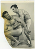 Bruce of LA 1950 Don Fuller And John Krivos Wrestling Original Photo Gay Physique Q7422