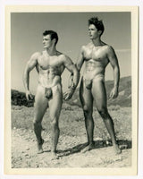 Bruce Of Los Angeles 1950 Original Gay Photo Two Beefcake Men Physique Q7043