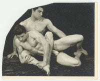 Harold Adducci & Paul Labriola 1940 WPG 5x4 Don Whitman Beefcake Wrestling q7972