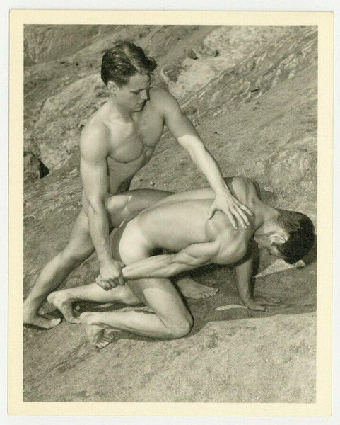 Don Whitman 1950 Pat Burnham & Kenny Owens Gay Physique Beefcake Photo Q7339