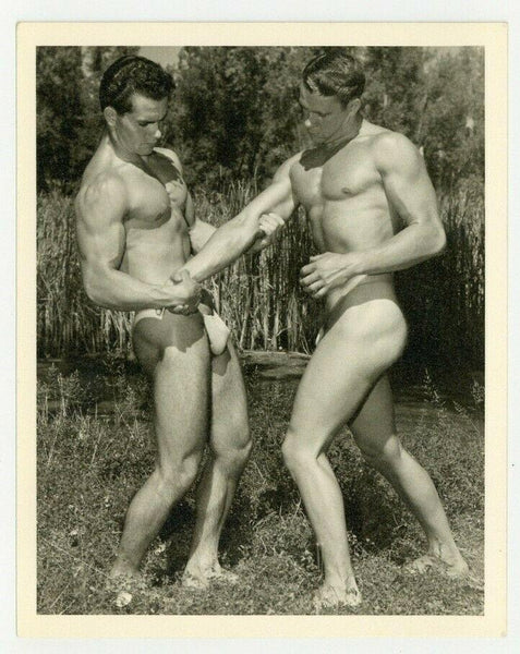 Don Whitman WPG 1950 Pat Burnham & Kenny Owens Gay Physique Beefcake Photo Q7335