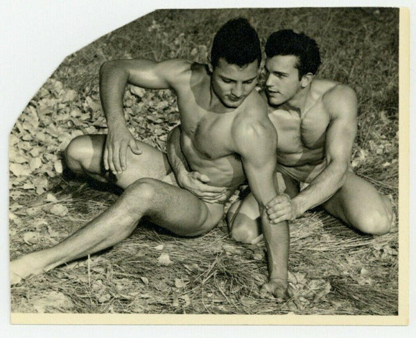 Jim Dardanis & Johnny Rotolante 1950 Don Whitman Beefcake Gay Physique Lovers Q7426