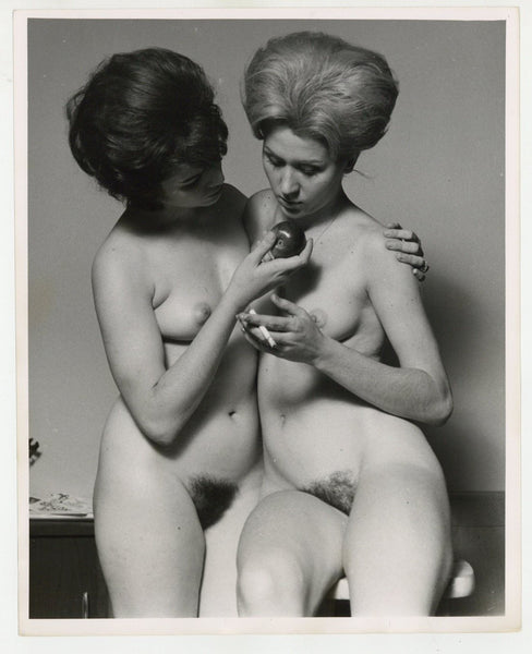 Forbidden Fruit by R Kemp 1960 Beatnik Feminist Love 8x10 Temptation Gay Lesbian J9631