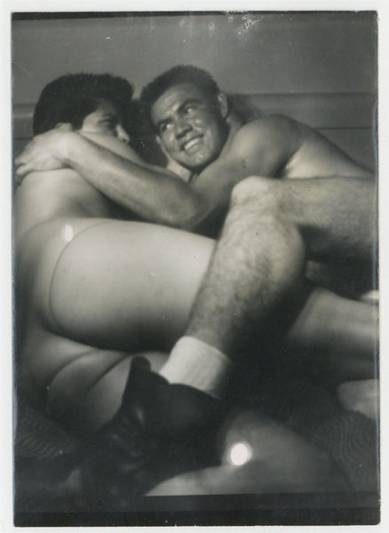 Frontier Athletic Club 1960 Greco Mens Wrestling Beefcake 5x7 Gay Physique J8969
