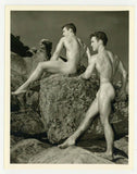 Jim Dardanis And Dick Keifer 1950 WPG Physique Beefcake Photo Q7336