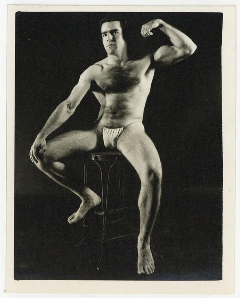 Kris of Chicago 1960 Paul Cully 5x4 Male Nude Gay Physique Hairy Beefcake Q7995