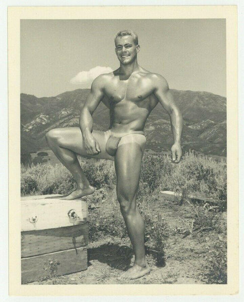 Mike Sill Beefcake Photo 1950 Bruce Of LA Gay Nude Male Physique Photo Q7539