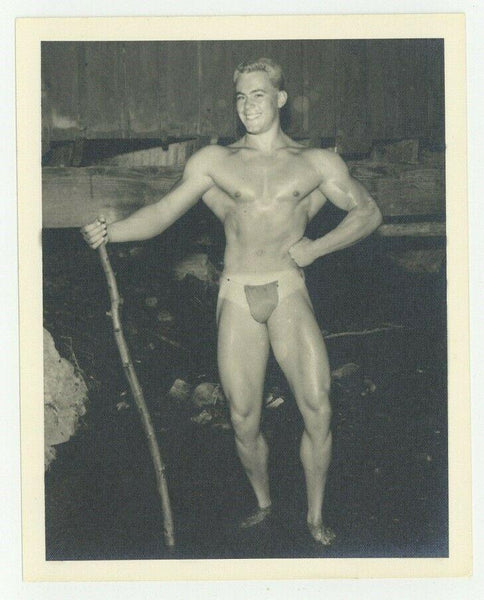 Mike Sill Beefcake Photo 1950 Bruce Of LA Gay Nude Male Physique Photo Q7540