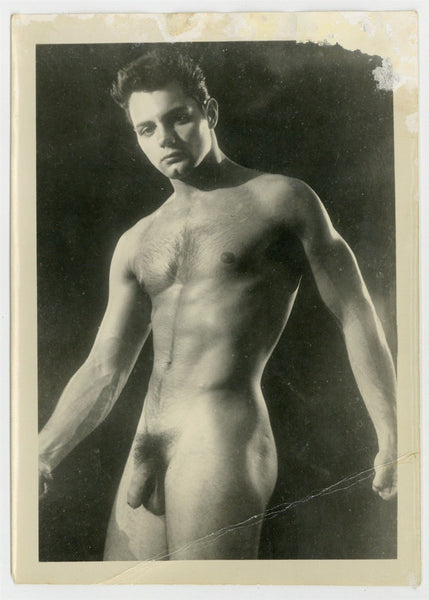 Milo of LA Gay Interest Physique 1960 Beefcake Hunk 5x7 Nude Toned Muscles J8965