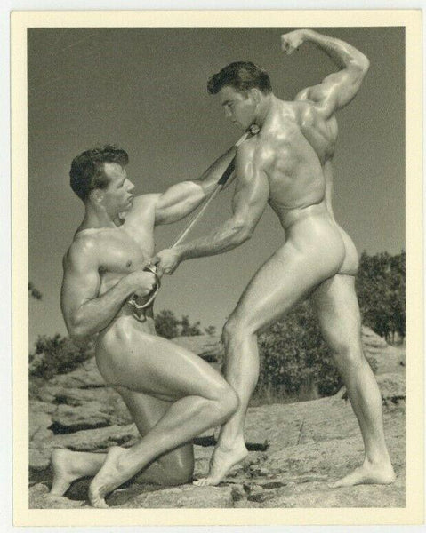 Phil Lambert & Keith Lewin 1950 Gay Physique Photo Western Photography Guild