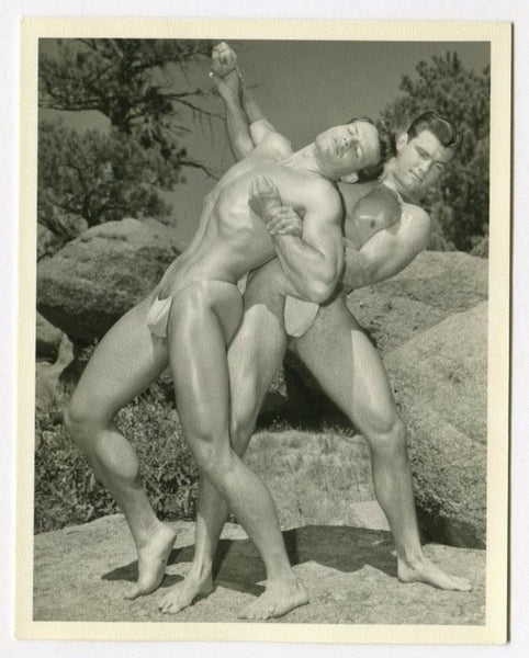 Phil Lambert Keith Lewin 1950 Original Western Photography Guild Wrestling Gay Q7204