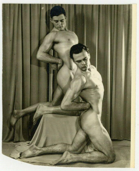 Two Beefcake Men 1950 Don Whitman Western Photography Guild Gay Physique Q7092