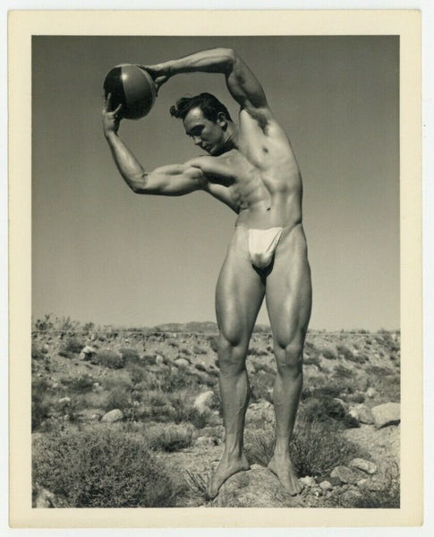 Tom Mathews Beefcake 1950 Bruce Of LA Original Photo Gay Physique Body Q7470