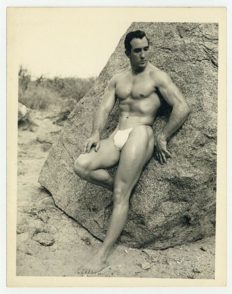 Tom Mathews Beefcake 1950 Bruce Of LA Original Photo Gay Physique Body Q7469
