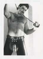 Ed Horst 1989 Colt Studios 5x7 Jim French Handsome In Leather Gay Physique Beefcake Hunk J9761