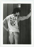 Rod Codair 1994 Colt Studios 5x7 Rear View Bubble Butt T Shirt Muscles Gay Beefcake Photo J9772