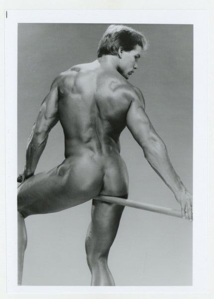 Mark Gamble Chiseled Muscular Blonde 1989 Colt Studios 5x7 Ass View Gay Physique Beefcake J9779