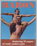 Baron V1#1 Solstice Society 1971 California Gay Physique Lifestyle 68pgs Handsome Hunks Nude M22739