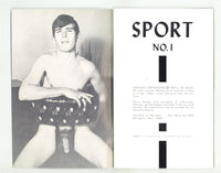 Sport #1 DSI Publishing 1968 Classic Gay Physique 52pgs Gay Beefcake Hunks M22761