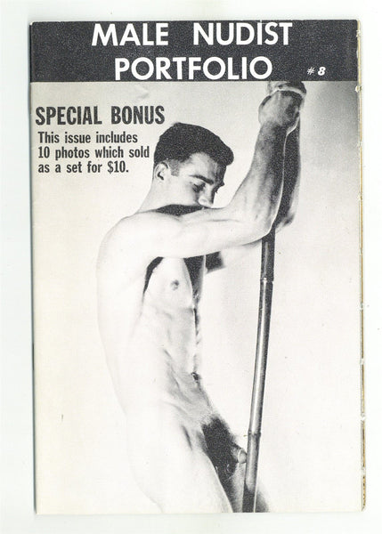 Male Nudist Portfolio #8 GVA Productions 1967 Gay Beefcake Photography 32pg VF M22770