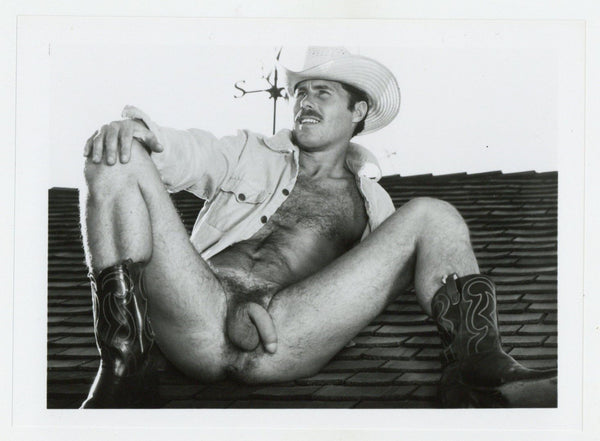 Eddy Calhoun 1980 Colt Studio 5x7 Rugged Gay Cowboy Hairy Chest Beefcake F34 J10008