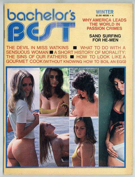 Bachelor's Best Magtab Publishing 1974 Vintage Pinup Magazine 92pgs Solo Females M22966
