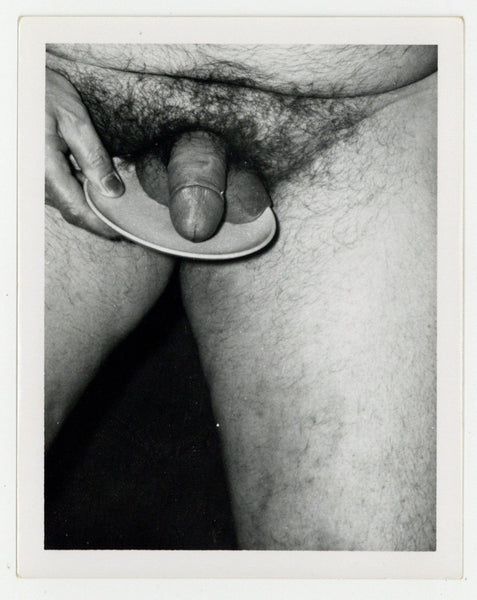 Vintage Homophile Erotica 1960 Penis On A Plate 5x4 Original Gay Photo Q8513