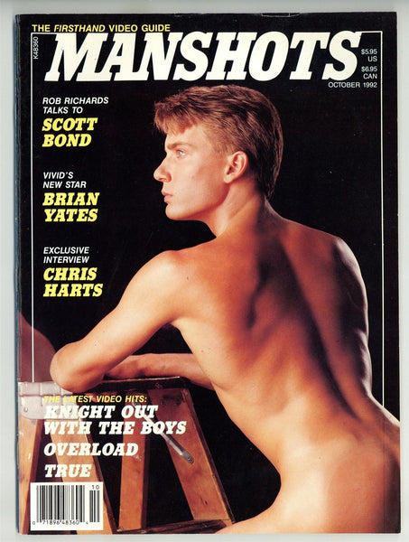 Manshots 1992 Chet Thomas, Chad Knight 84pgs Falcon Studios Gay Magazine M23145