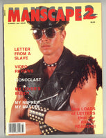 Manscape 2 Summer 1987 Firsthand Ltd 100pgs Vintage Gay Leather Magazine M23155