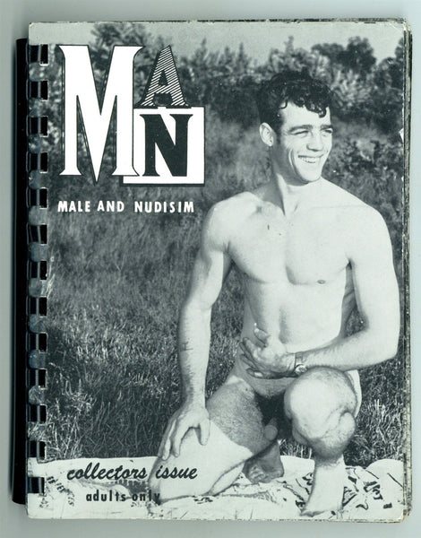 Man: Male And Nudism 1960 Vintage Gay Homophile Magazine 56pg Central Magazine Sales M23338
