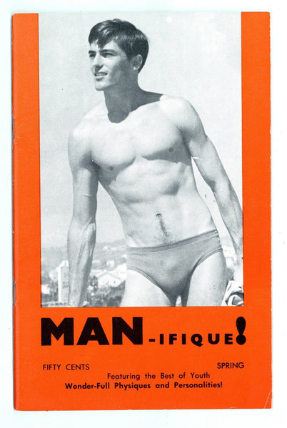 Man-ifique 1963 Vintage UK Gay Physique Magazine 40pg Jean Ferrero 23204