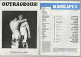 Manscape 2 Bill Ward Art, Main Man Studio 100pg Vintage 1989 Gay Magazine M23221