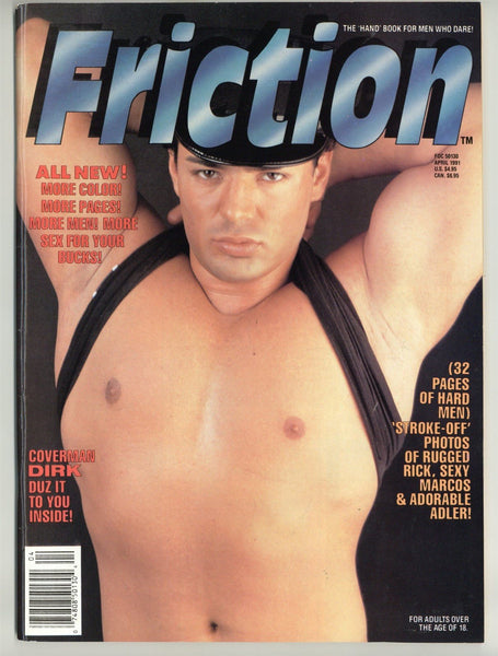 Friction 1991 Vintage Beefcake Hunks 100 pgs Gay Men's Magazine M23209