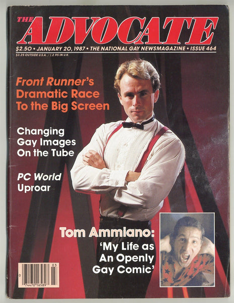 Advocate 1987 Tom Ammiano Don Saban 116p Howard Cruse Gay Mens Magazine M23311